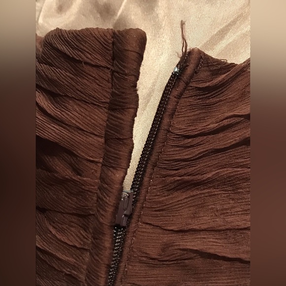 BCBGMAXAZRIA Festival Hobo Silk Maxi Floral Multi-layer Crinkle Dress Size 4 - Picture 7 of 15